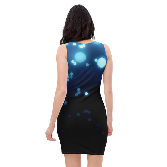 LBM Black/Blue Bodycon dress