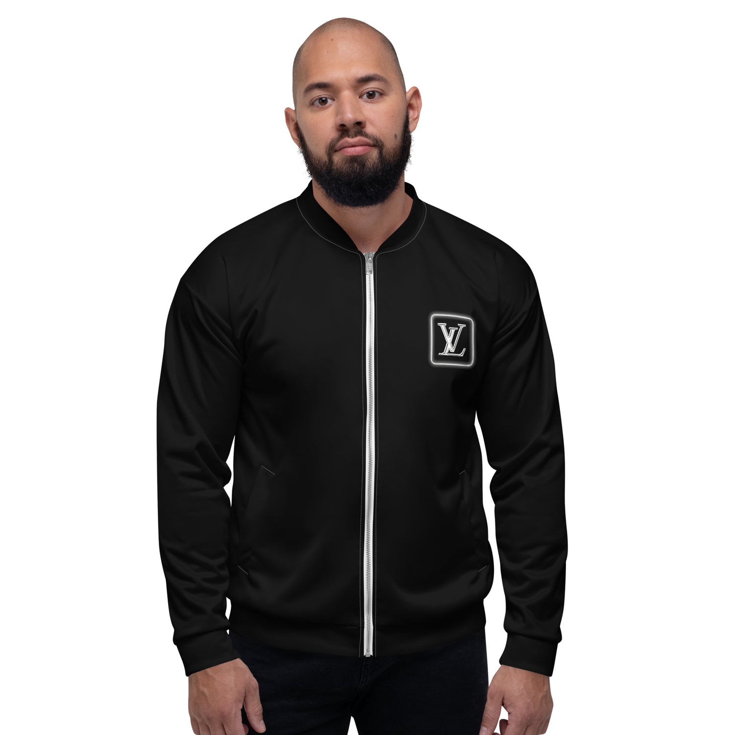 Black LV Bomber Jacket