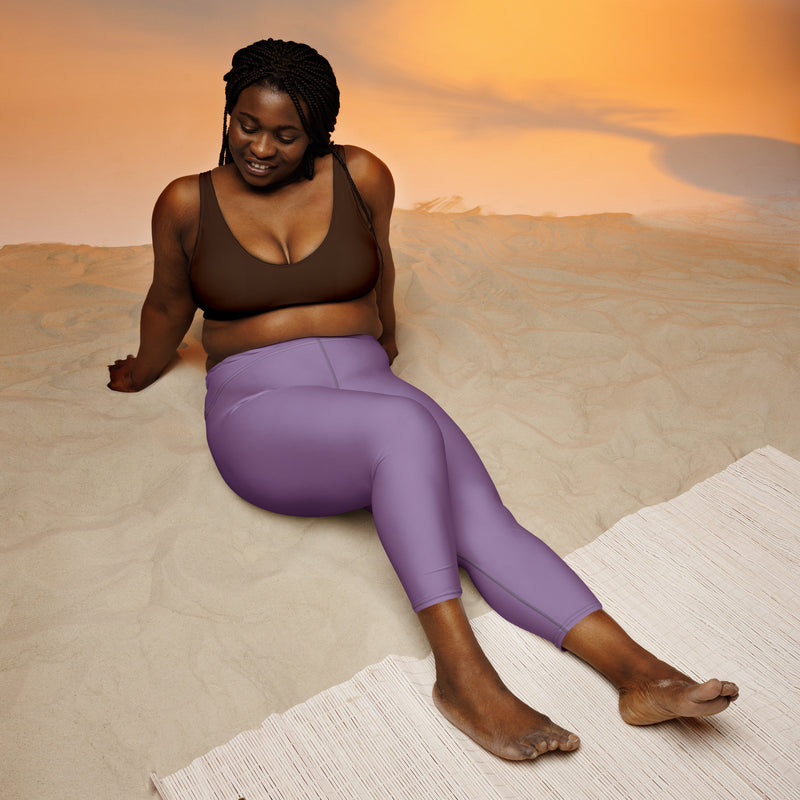 LBM Lilac Woman Yoga Capri Leggings