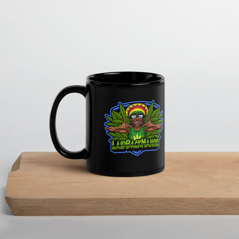 LBM Ganja man Black Glossy Mug