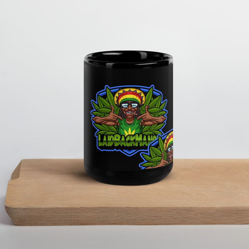 LBM Ganja man Black Glossy Mug