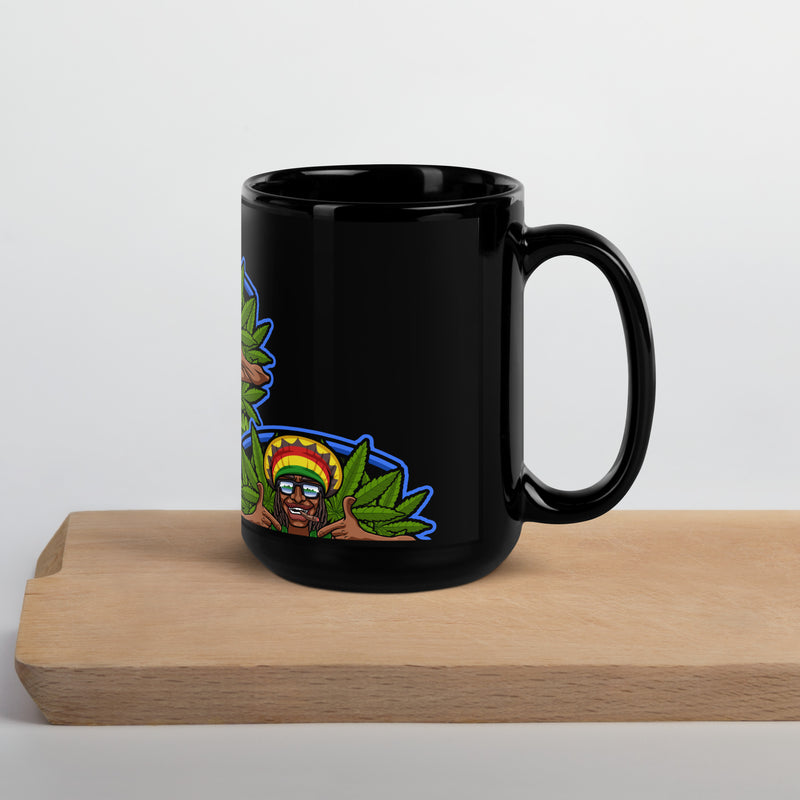 LBM Ganja man Black Glossy Mug