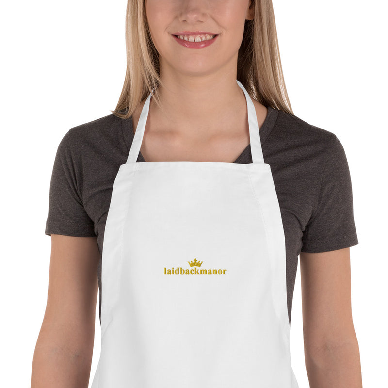 LaidBackManor Embroidered Apron