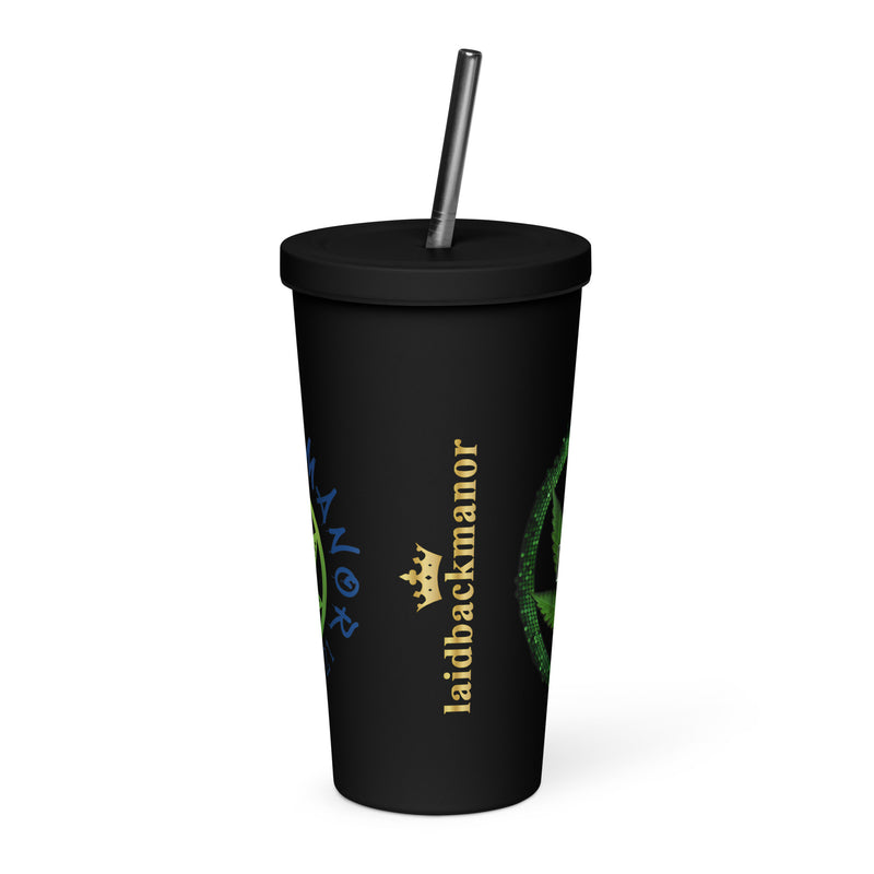 LBM Insulated tumbler with a straw