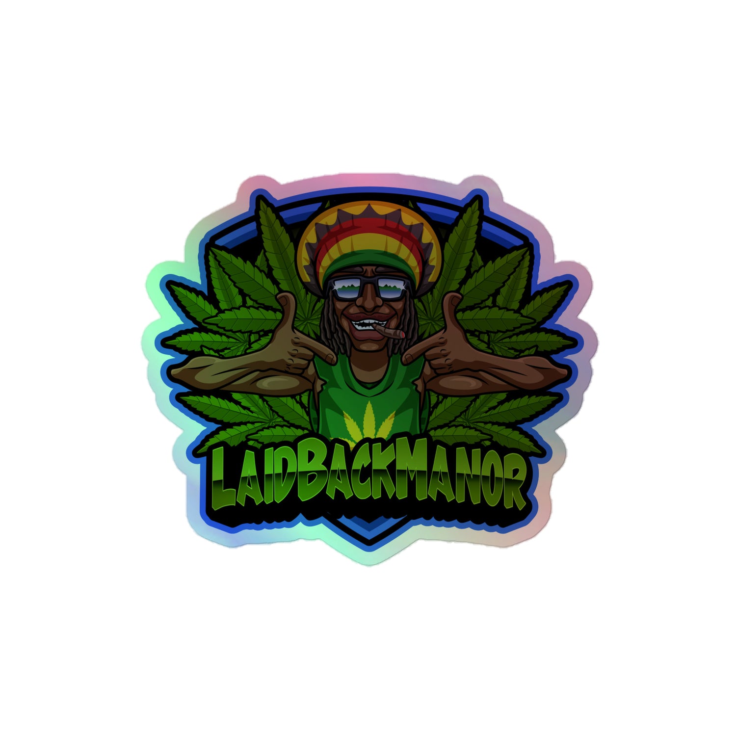 LBM Ganja Man Holographic stickers