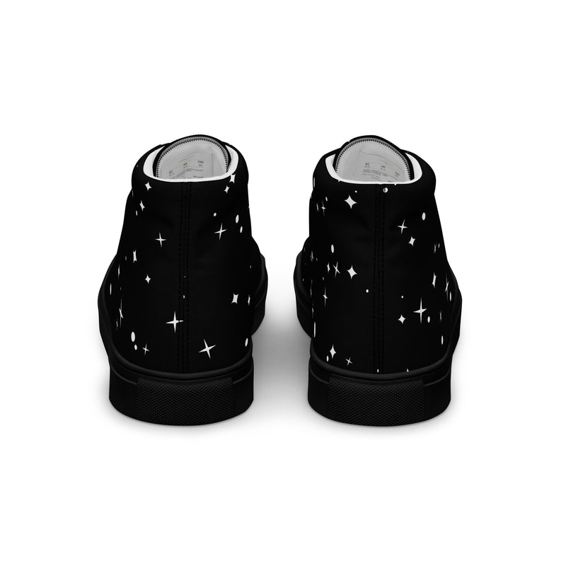 LBM Black Men’s high top canvas shoes