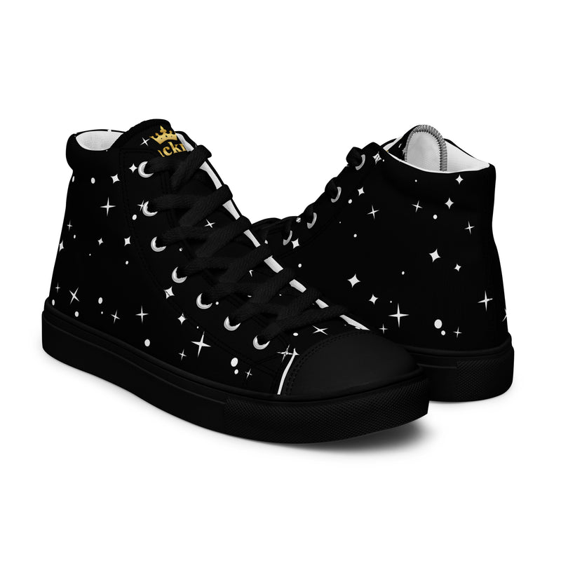 LBM Black Men’s high top canvas shoes