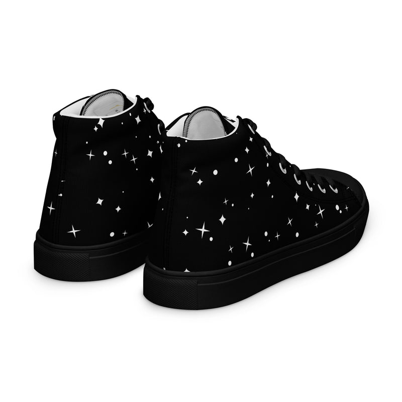 LBM Black Men’s high top canvas shoes