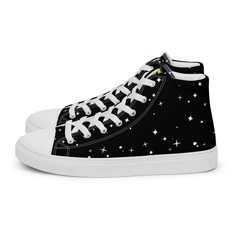 LBM Black Men’s high top canvas shoes