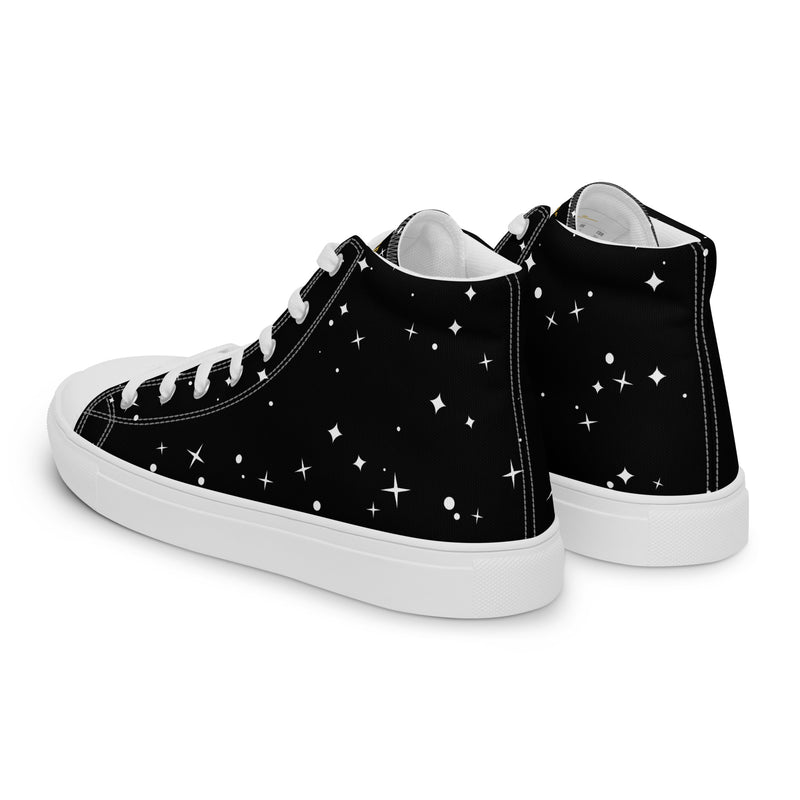 LBM Black Men’s high top canvas shoes