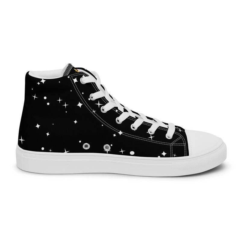 LBM Black Men’s high top canvas shoes