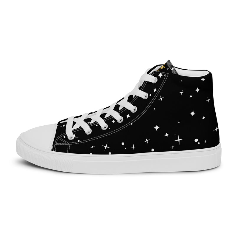 LBM Black Men’s high top canvas shoes