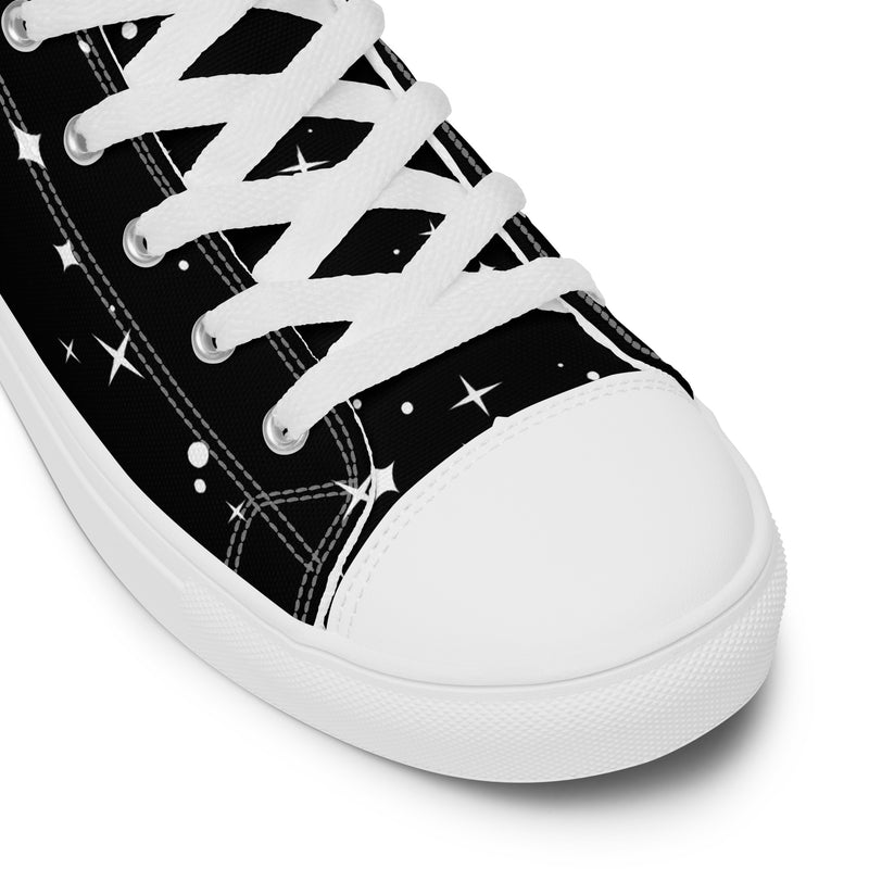 LBM Black Men’s high top canvas shoes