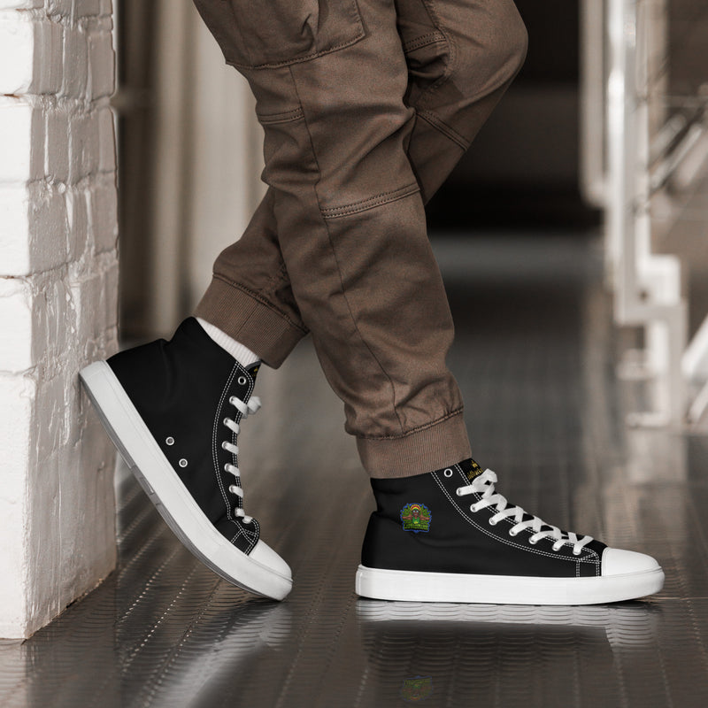 Men’s high top canvas shoes