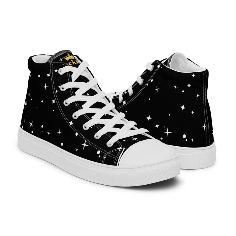 LBM Black Men’s high top canvas shoes