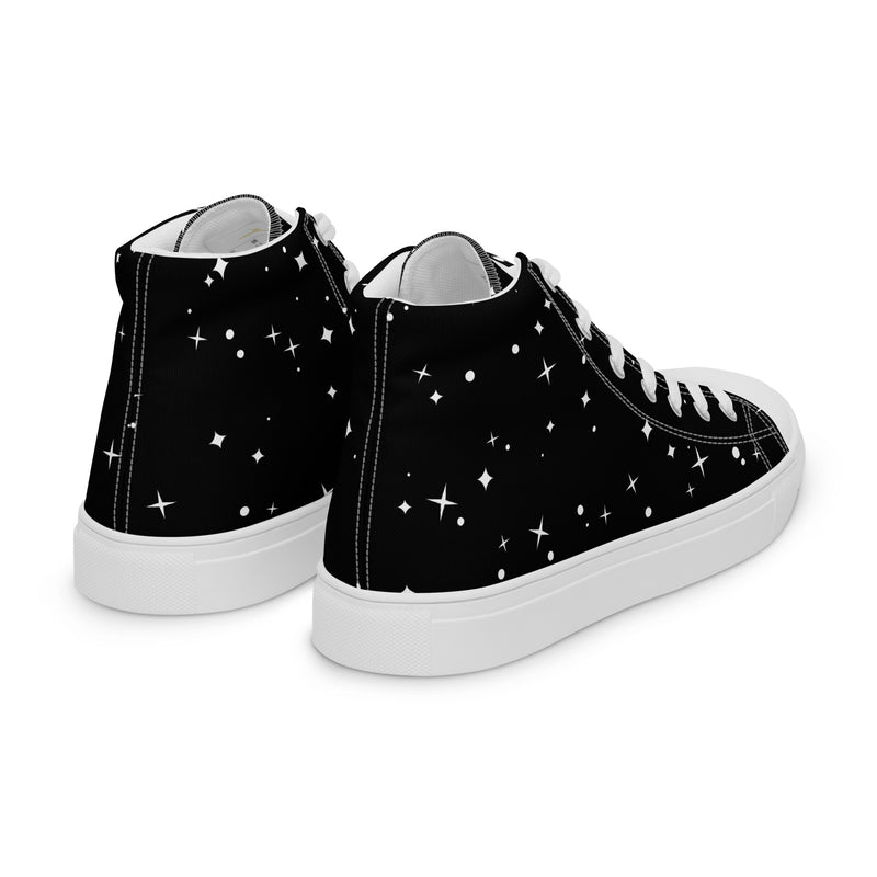 LBM Black Men’s high top canvas shoes