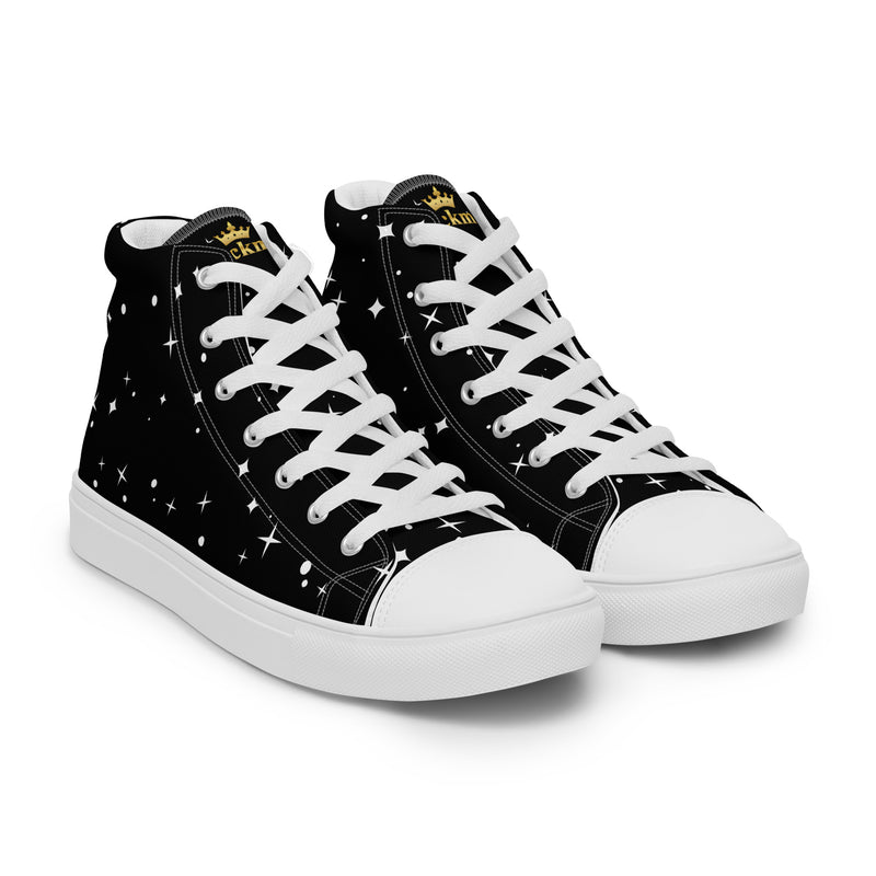 LBM Black Men’s high top canvas shoes