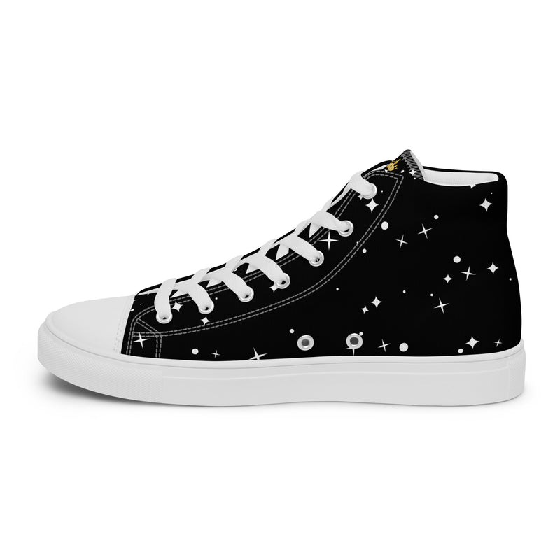 LBM Black Men’s high top canvas shoes