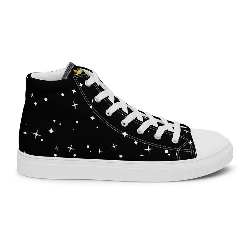 LBM Black Men’s high top canvas shoes