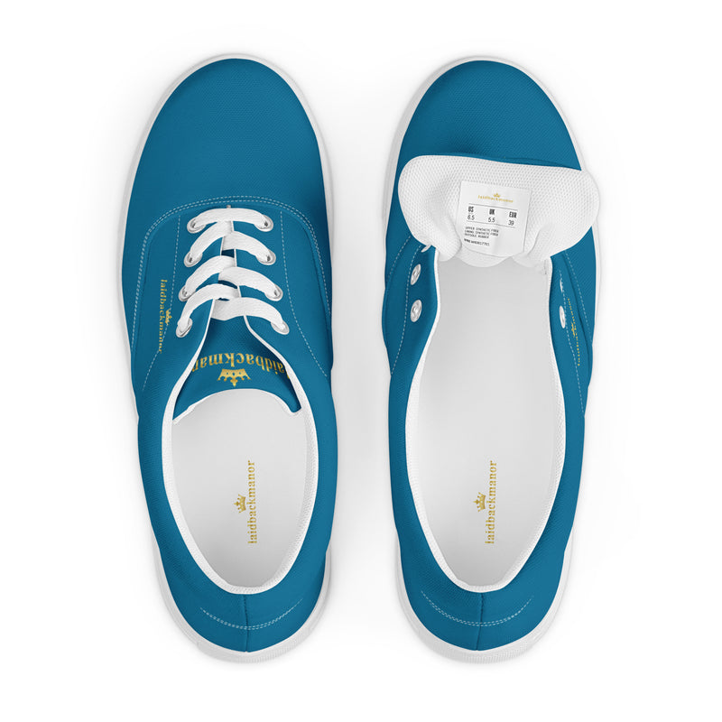 LBM Blue Men’s lace-up canvas shoes