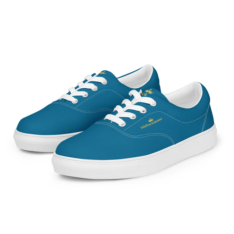 LBM Blue Men’s lace-up canvas shoes