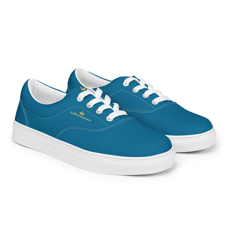 LBM Blue Men’s lace-up canvas shoes