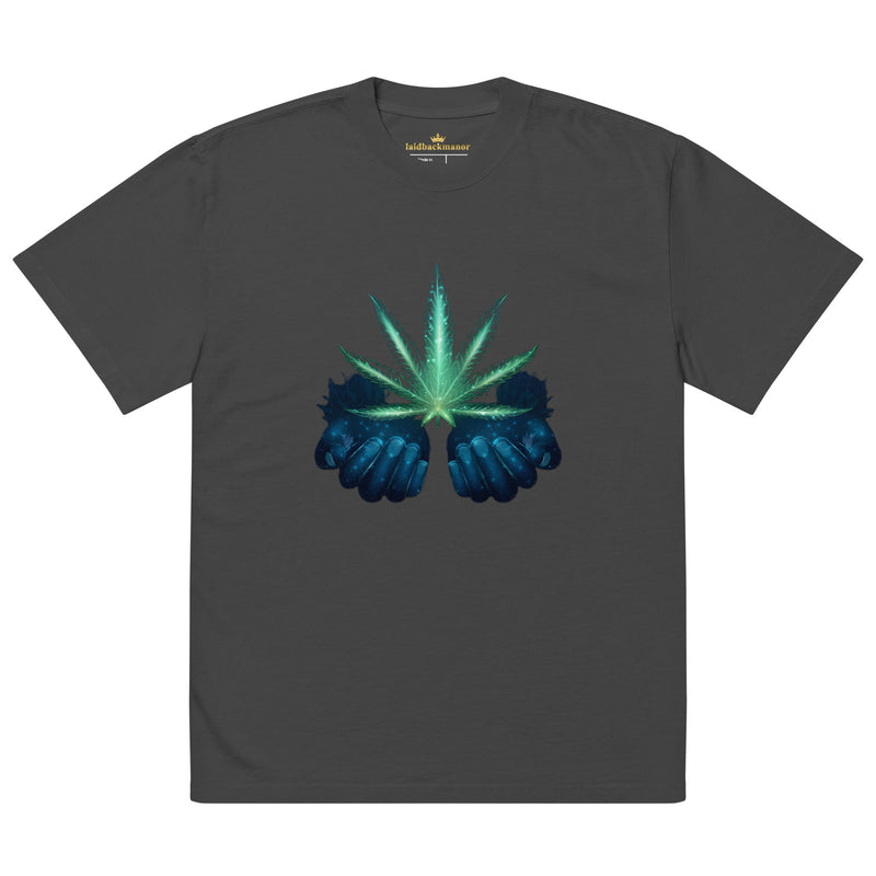 Weed Oversized faded t-shirt