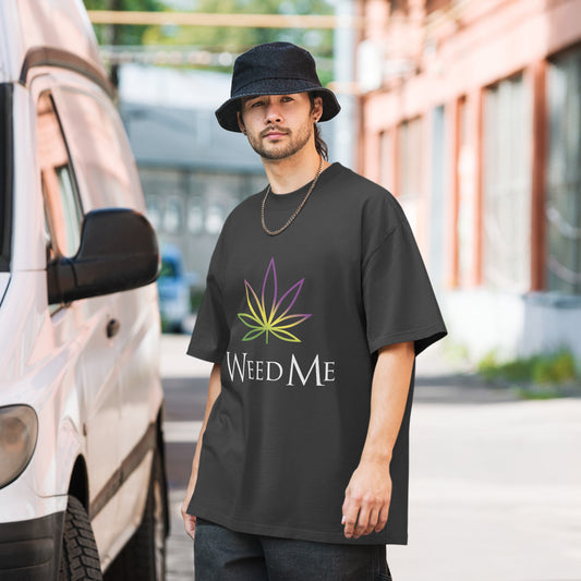 Weed Me Oversized faded t-shirt