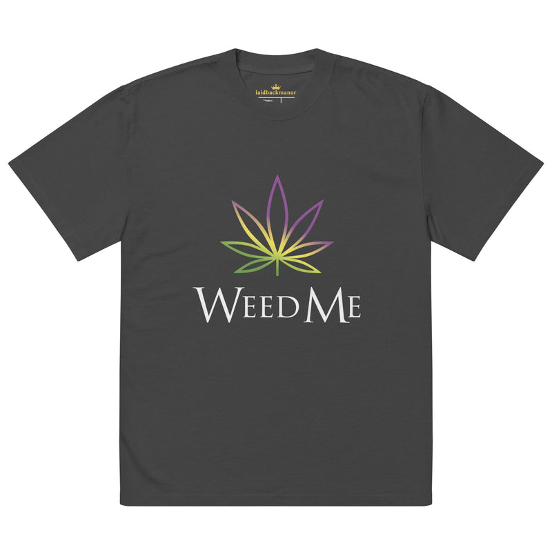 Weed Me Oversized faded t-shirt