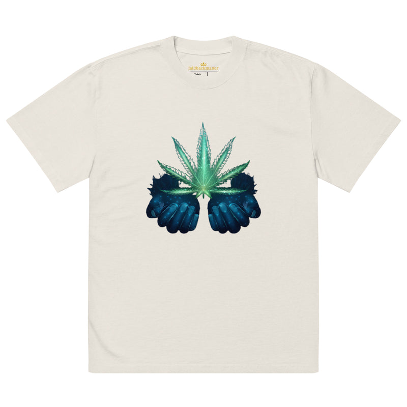 Weed Oversized faded t-shirt