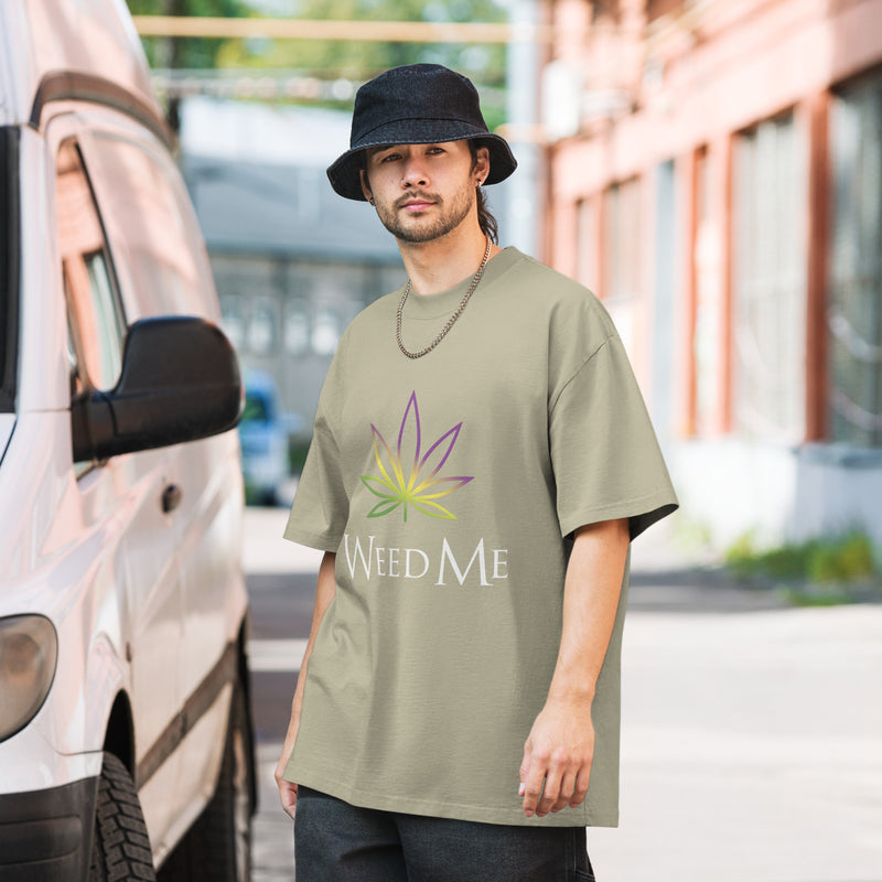 Weed Me Oversized faded t-shirt