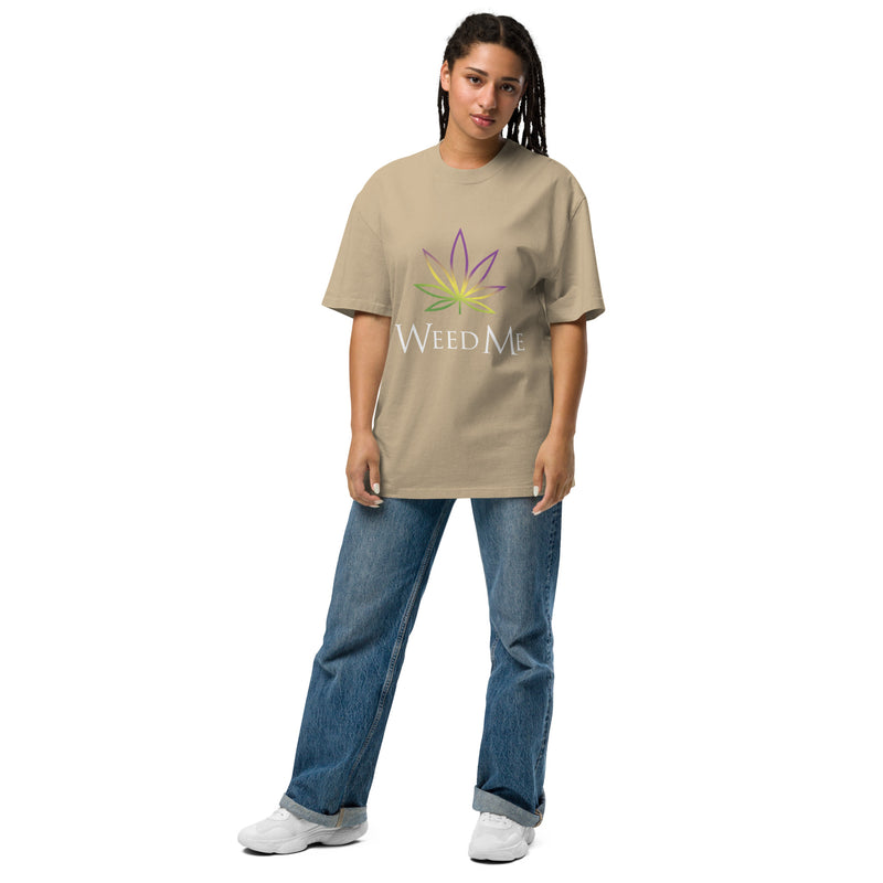 Weed Me Oversized faded t-shirt