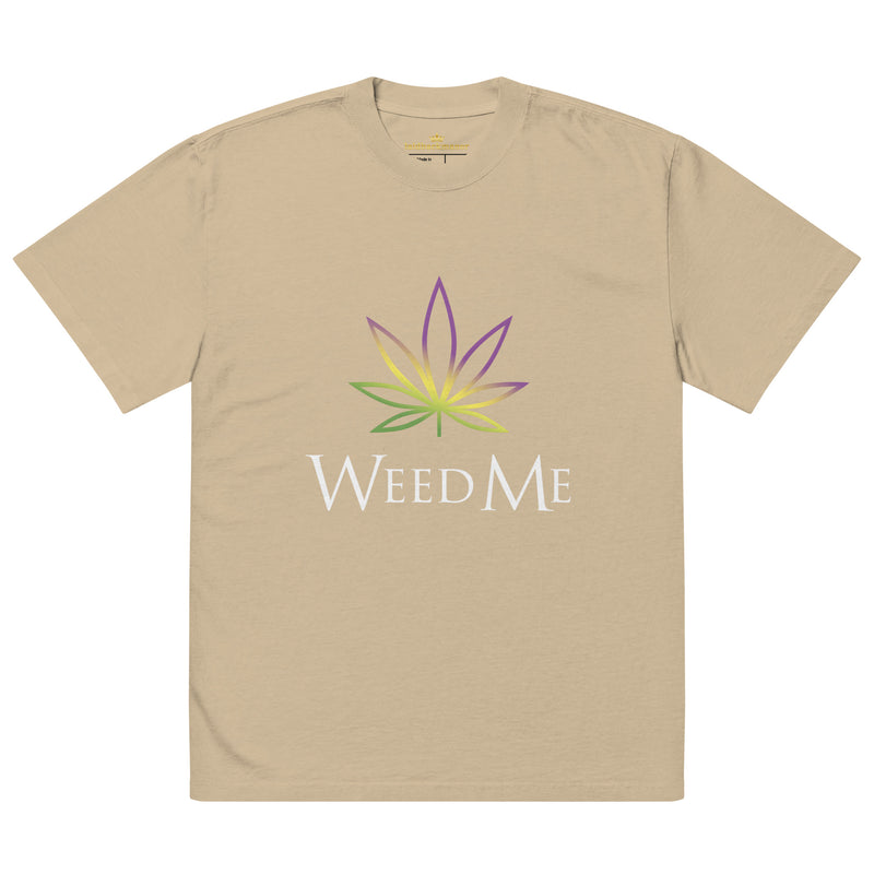 Weed Me Oversized faded t-shirt