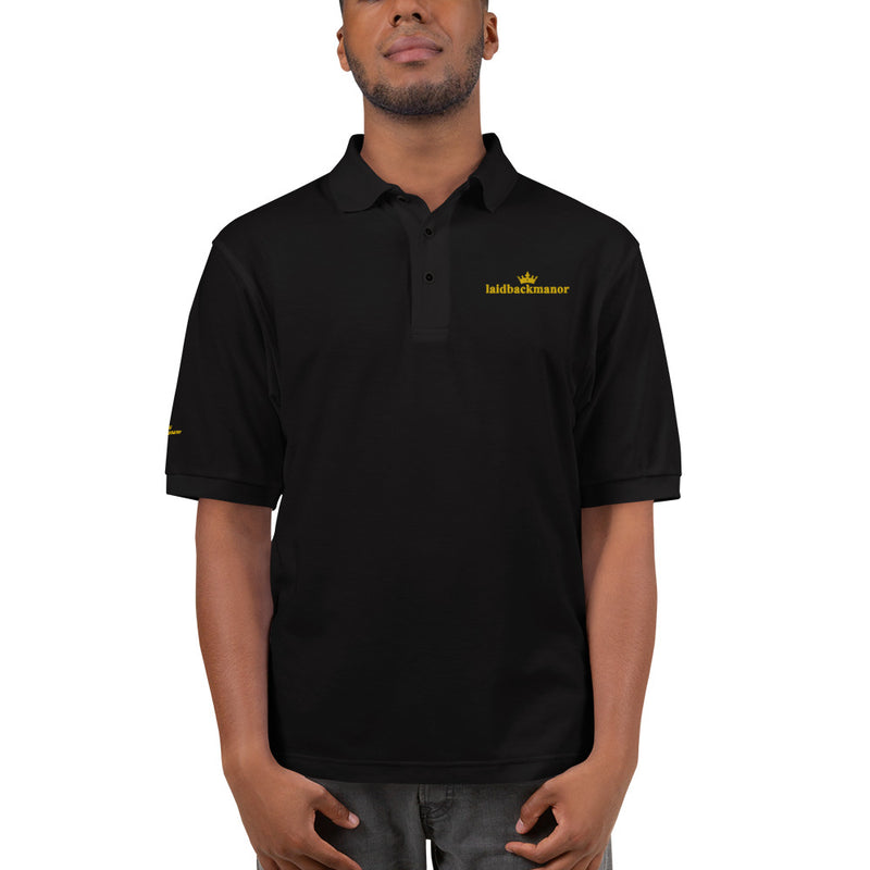 LaidBackManor Men's Premium Polo