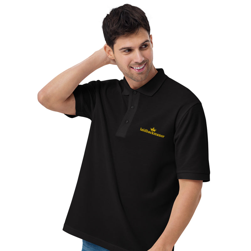 LaidBackManor Men's Premium Polo