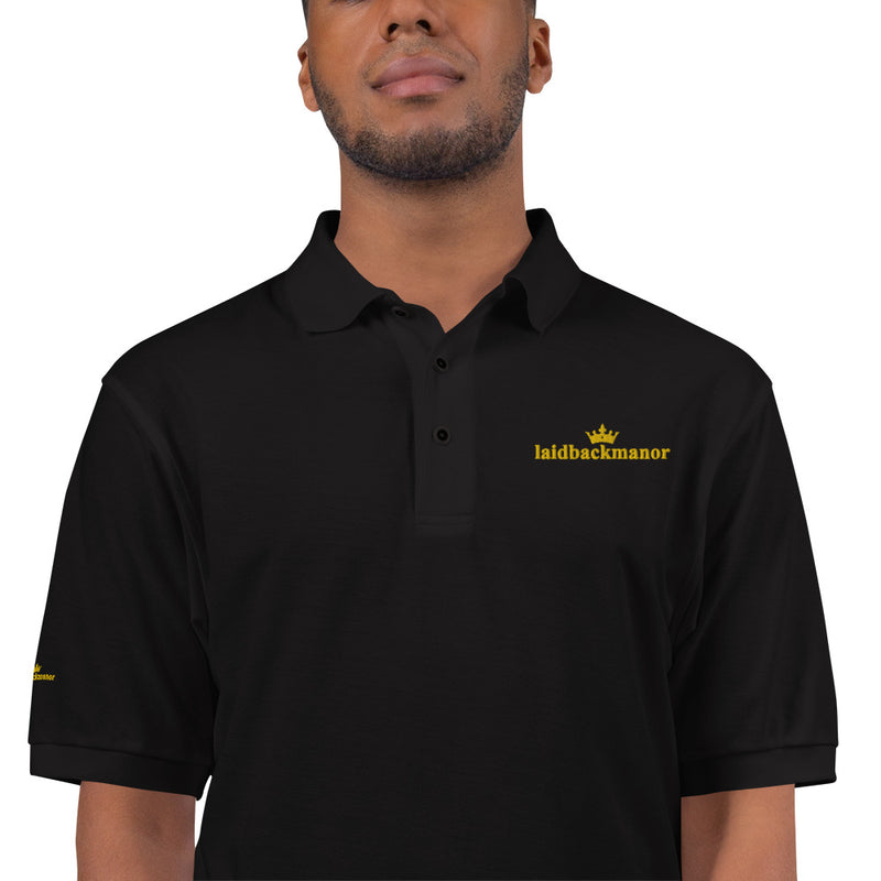 LaidBackManor Men's Premium Polo