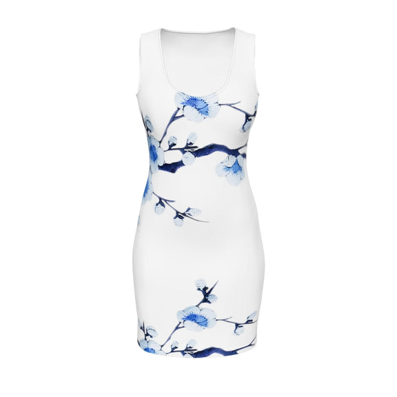 Blue Flower Bodycon dress