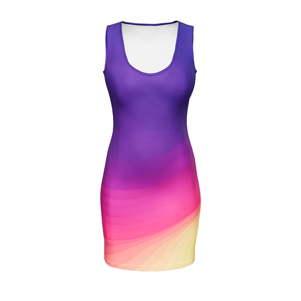 LBM Purple with glow Bodycon dress