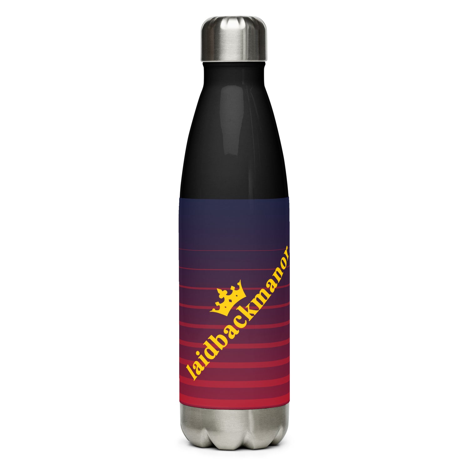 Red/Black Stainless steel water bottle