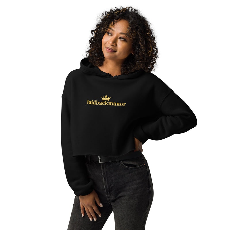 LaidBackManor Crop Hoodie