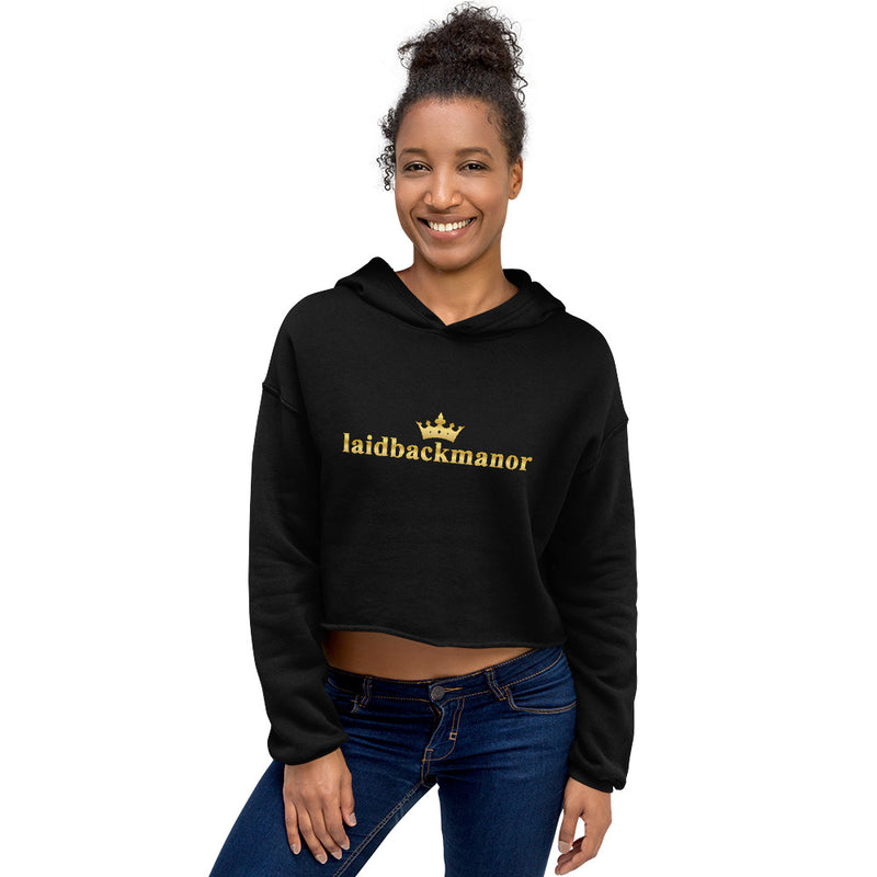 LaidBackManor Crop Hoodie