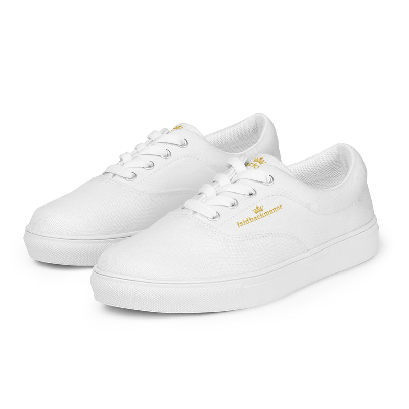 LBM Women’s lace-up canvas shoes